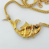 18kt Gold KOI FISH Necklace 30.5 grams | 173718