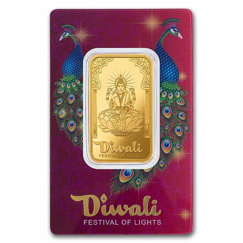 1oz PAMP Gold Bar - Diwali