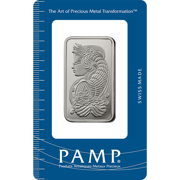 Fortuna Platinum Minted Bar - 1 oz