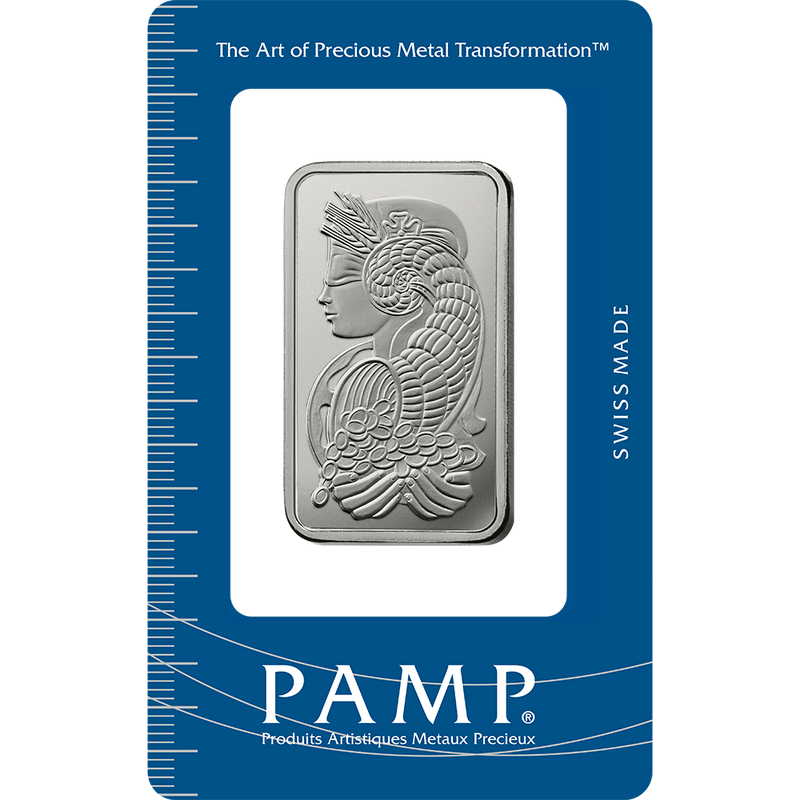 Fortuna Platinum Minted Bar - 1 oz