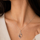 Sapphire and Diamond Drop Pendant | 172078