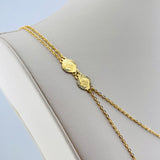 Throw over Lira Gold Necklace