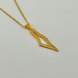 Gold Palestine Map
