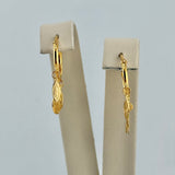 21K Gold Three-Coin Hoop Earrings 2.83 grams | 207703