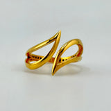 21K Gold Modern Crossover Ring 3.98 grams | 206190