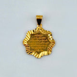 21K Gold Star Ayat Al Kursi Pendant 1.77 grams | 207754