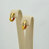 21K Gold Huggie Earrings with Stone 2.68 grams | 207764