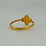 21K Gold Single Clover Ring 1.20 grams | 206185