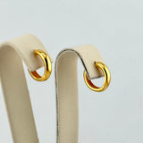 21K Gold Plain Hoop Earrings 1.76 grams | 207765