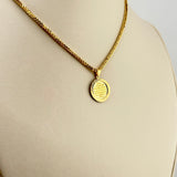 21K Gold Round Ayat Al Kursi Pendant 1.82 grams | 207760