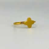 21K Gold Single Clover Ring 1.20 grams | 206185