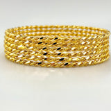 21K Gold Bangle Set of 6 sz Large 81.86 grams | 208177