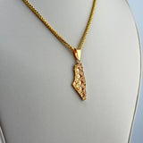 21K Gold Palestine Map Pendant Medium 2.76 grams | 207799