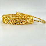 21K Gold Bangle Set of 6 sz Large 81.86 grams | 208177