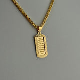 21K Gold Cushion Ayat Al Kursi Pendant 1.84 grams | 207753