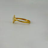 21K Gold Single Clover Ring 1.20 grams | 206185