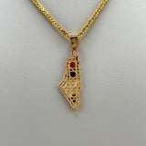 21K Gold Palestine Map Pendant Medium 2.76 grams | 207799