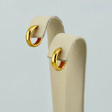 21K Gold Plain Hoop Earrings 1.76 grams | 207765