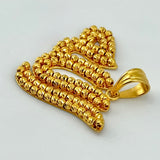21K Gold Allah Pendant with Bead Detailing 11.8 Grams | 208540