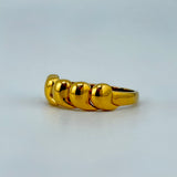 21K Gold Polished Bead Ring 2.11 grams | 206187