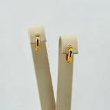 21K Gold Huggie Earrings with Stone 2.68 grams | 207764