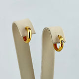 21K Gold Huggie Earrings with Stone 2.68 grams | 207764