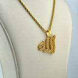 21K Gold Allah Pendant with Bead Detailing 11.8 Grams | 208540