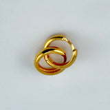 21K Gold Plain Hoop Earrings 1.76 grams | 207765