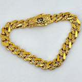 21K Gold Monaco Diamond-Cut Polished Bracelet 11.36 grams| 208537