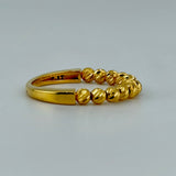 21K Gold Single Row Bead Ring 2.53 grams | 206184