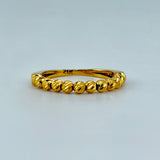 21K Gold Single Row Bead Ring 2.53 grams | 206184