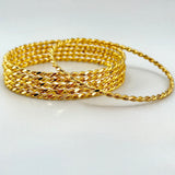 21K Gold Bangle Set of 6 sz Large 81.86 grams | 208177