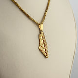 21K Gold Palestine Map Pendant Large 3.52 grams | 207798