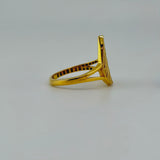 21K Gold Pear Shape Ring 2.9 grams | 206186