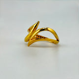 21K Gold Modern Crossover Ring 3.98 grams | 206190