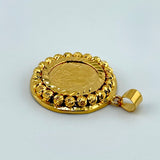21K Gold Lira Charm Bead Pendant 5.36 grams | 207751