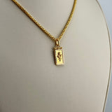 21K Gold Rose Charm Pendant 2.42 grams | 207759