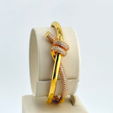 21K Gold Cuff Bracelet with Stones 21.35 grams | 206631