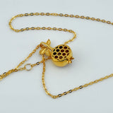 21k Gold Pomegranate Necklace 3.66 grams | 206636
