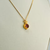 21k Gold Pomegranate Necklace 3.66 grams | 206636