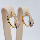 18K Yellow Gold Diamond & Emerald Fashion Stud Earrings 1.26ct Diamond 0.04ct Emerald | 206720