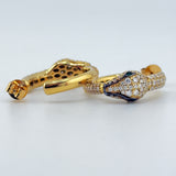 18K Yellow Gold Diamond & Emerald Fashion Stud Earrings 1.26ct Diamond 0.04ct Emerald | 206720