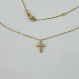ZEN 14K Yellow Gold Diamond Cross | 206774