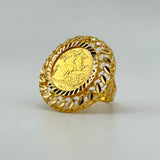21k Gold Luxury Lira Coin Ring 11.53 grams | 201859