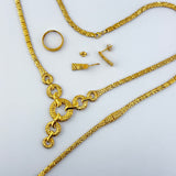 21k Gold Luxury Circle Drop Full Set 20.64 grams | 201870