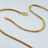 22k Gold Chain 3mm 20 inch 20.68 grams | 206834