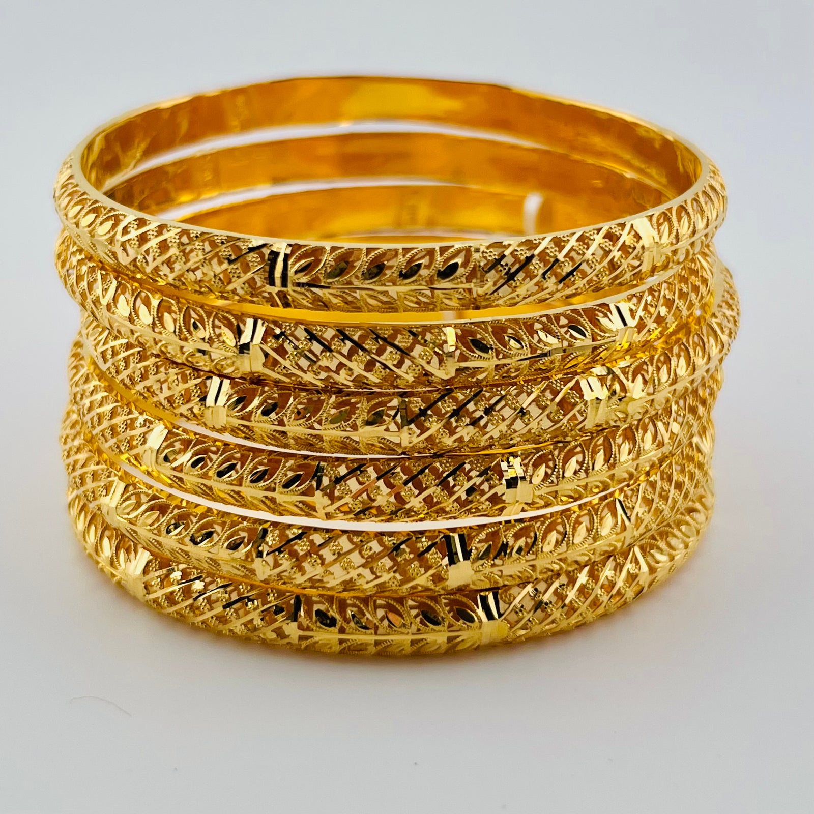 21k Dubai Gold Bangles – Sharif 24k Jewelers, image size:1600x1600