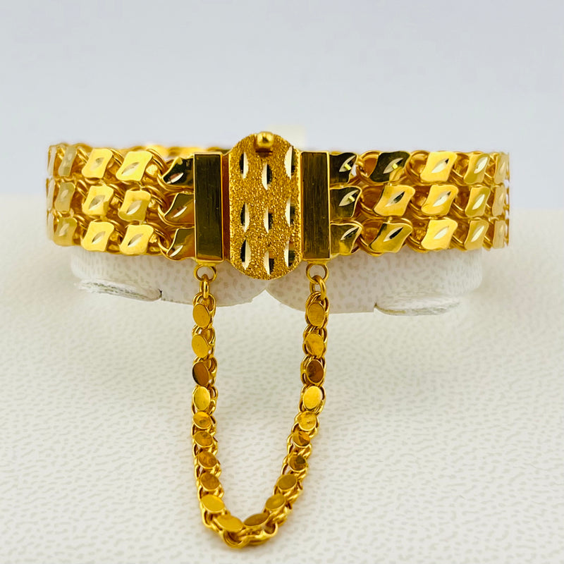 Halabi 3 Row Gold Bracelet