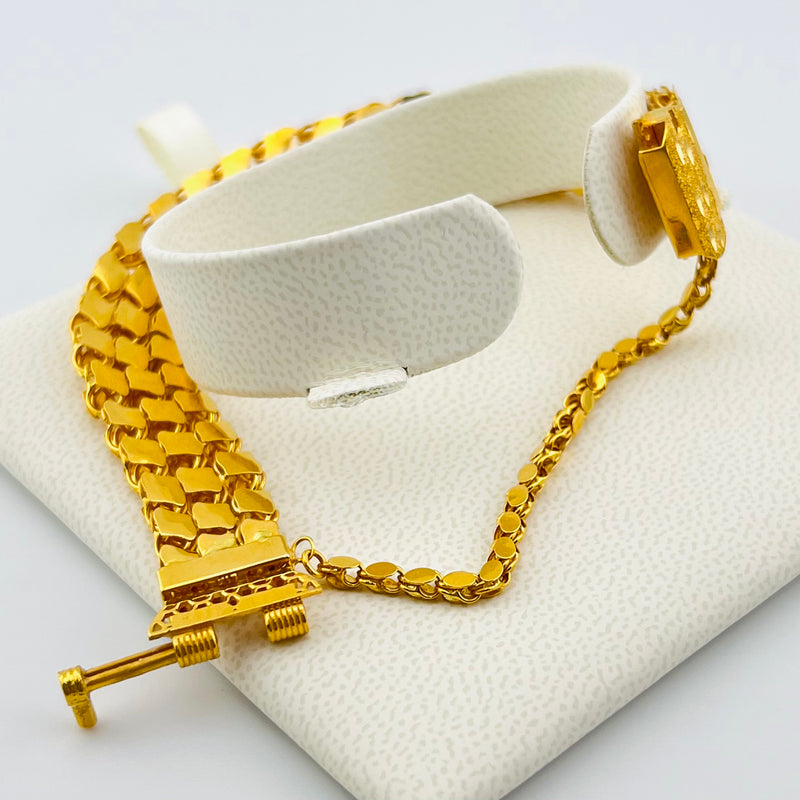 Halabi 3 Row Gold Bracelet