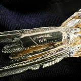 18kt Gold Antique Bird of Paradise Ruby Brooch